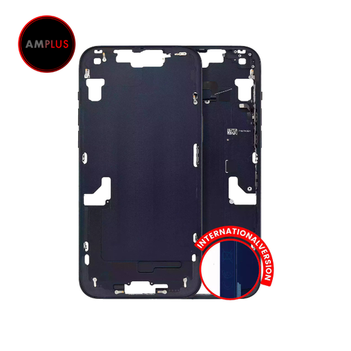 Châssis central avec boutons Power et Volumes pour iPhone 14 Plus - Version internationale - Aftermarket Plus - Midnight