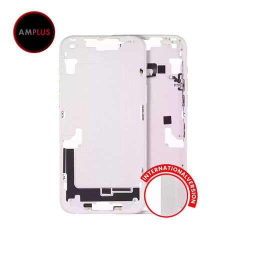 Châssis central avec boutons Power et Volumes pour iPhone 14 Plus - Version internationale - Aftermarket Plus - Starlight