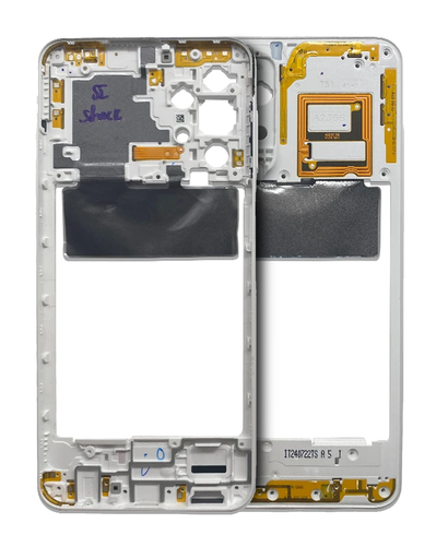 Châssis central pour SAMSUNG A22 4G A225 2021 - Blanc