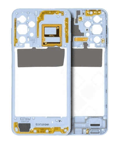 Châssis central pour SAMSUNG A23 5G A236U A236B 2022 - Version US et internationale - Blanc