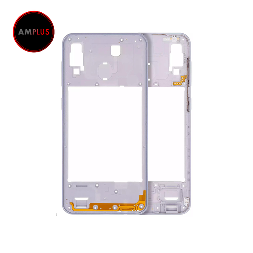 Châssis central pour SAMSUNG A30 A305 2019 - Aftermarket Plus - Blanc