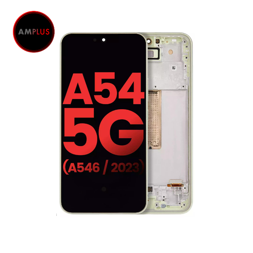 Bloc écran OLED avec châssis pour SAMSUNG A54 5G A546 2023 - Version US et Internationale - Aftermarket Plus - Lime