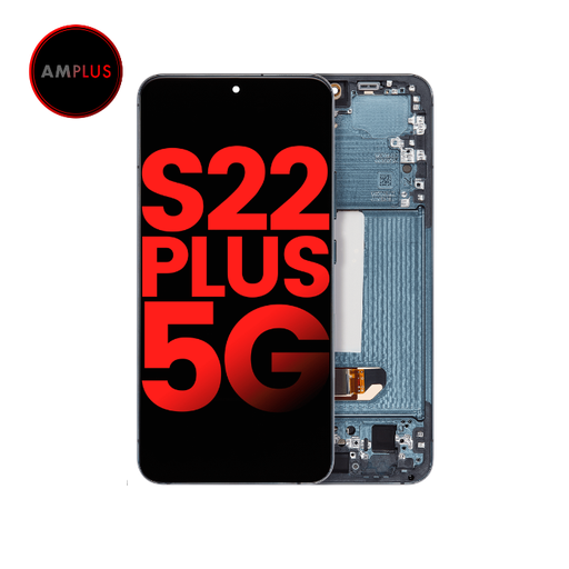 Bloc écran OLED avec châssis pour SAMSUNG S22 Plus 5G - Version US et internationale - Aftermarket Plus - Vert