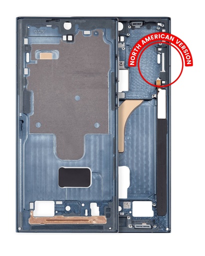 Châssis central compatible SAMSUNG S22 Ultra 5G - Version US et Internationale - Vert