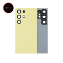 Vitre arrière avec lentille caméra pour SAMSUNG S24 Ultra 5G - Sans logo - Aftermarket Plus - Titanium Yellow