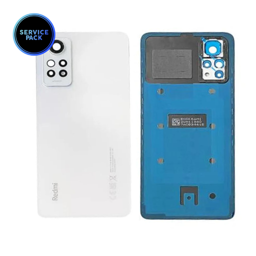 Vitre arrière pour XIAOMI Redmi Note 12 Pro 4G - SERVICE PACK - Blanc Polaire