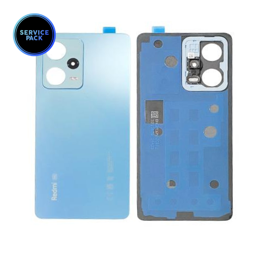 Vitre arrière pour XIAOMI Redmi Note 12 Pro 5G - SERVICE PACK - Bleu Ciel