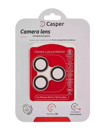 Protection lentille pour iPhone 16 Pro - 16 Pro Max - Casper - Or