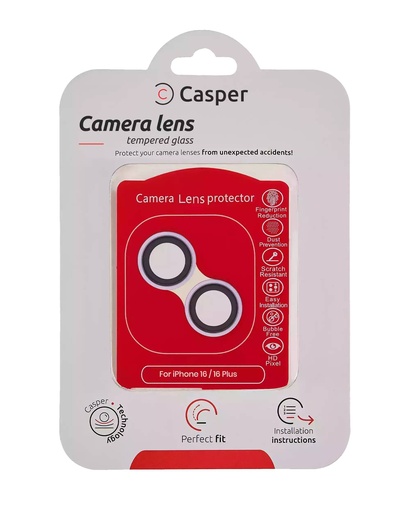 Protection lentille pour iPhone 16 - 16 Plus - Casper - Rose