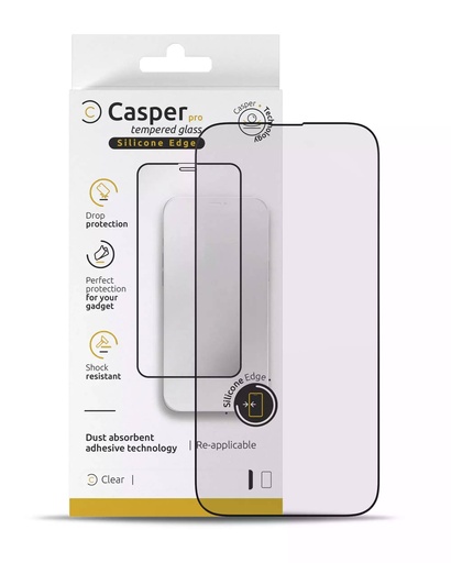 Verre trempé Clair pour iPhone 16 Pro - Casper Pro Silicone