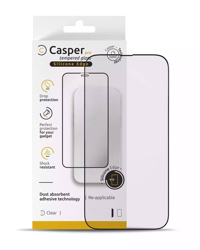 Verre trempé Clair pour iPhone 16 Pro Max - Casper Pro Silicone