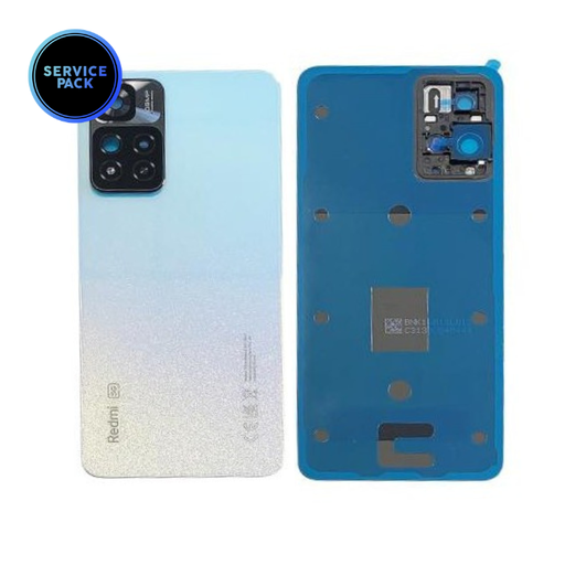 Vitre arrière pour XIAOMI Redmi Note 11 Pro Plus 5G - SERVICE PACK - Bleu étoilé