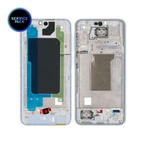 Châssis central pour SAMSUNG A35 5G - A356 - SERVICE PACK - Bleu