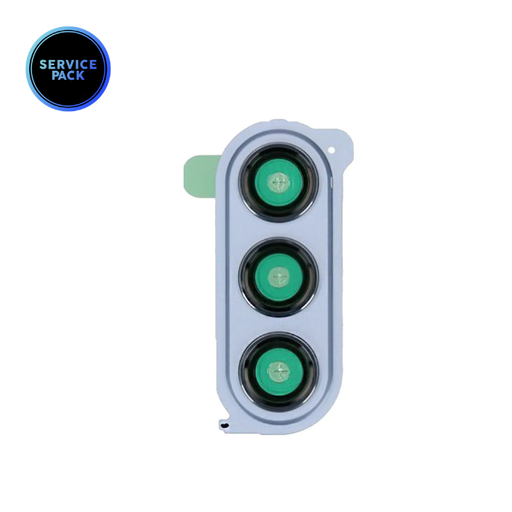 Lentille caméra avec châssis pour SAMSUNG Z Fold 5 - F946 - SERVICE PACK - Bleu