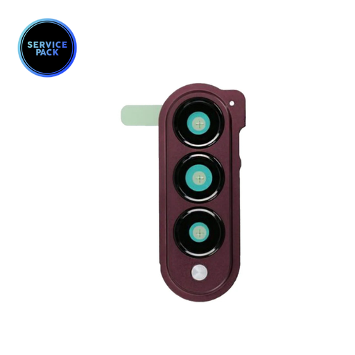 Lentille caméra avec châssis pour SAMSUNG Z Fold 4 - F936 - SERVICE PACK - Bordeaux