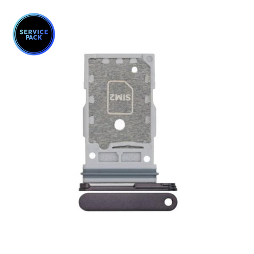 Tiroir Double SIM pour SAMSUNG S24 et S24 Plus - S921 et S926 - SERVICE PACK - Noir