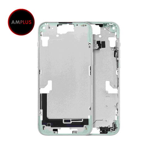 Châssis central avec boutons Power et Volumes pour iPhone 15 Plus- Version Internationale - Aftermarket Plus - Vert