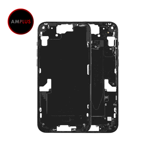 Châssis central avec boutons Power et Volumes pour iPhone 15 Plus - Version Internationale - Aftermarket Plus - Noir