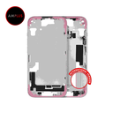 Châssis central avec boutons Power et Volumes pour iPhone 15 - Version Internationale - Aftermarket Plus - Rose