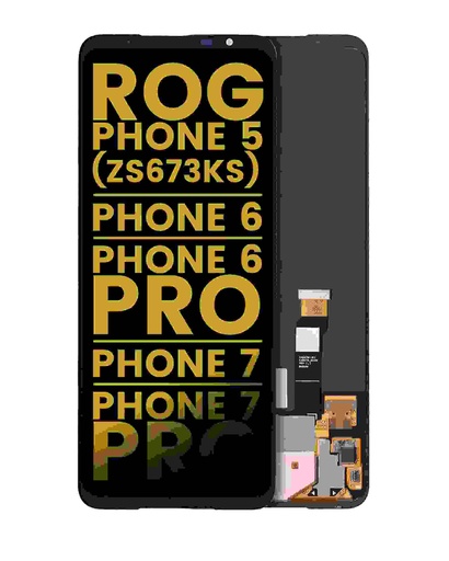 Bloc écran OLED sans châssis compatible ASUS ROG Phone 5 - ROG Phone 6 - ROG Phone 6 Pro - ROG Phone 7 - ROG Phone 7 Pro - Reconditionné - Toutes couleurs