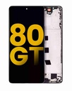 Bloc écran OLED avec châssis pour HONOR 80 GT - Reconditionné - Noir