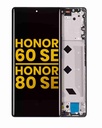 Bloc écran OLED avec châssis pour HONOR 60 SE et 80 SE - Reconditionné - Noir