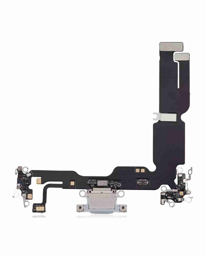 Connecteur de charge avec nappe pour iPhone 15 Plus - Aftermarket plus - Bleu