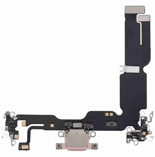 Connecteur de charge avec nappe pour iPhone 15 Plus - Aftermarket plus - Rose