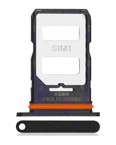 Tiroir Double SIM pour XIAOMI Redmi Note 13 Pro Plus 5G - Noir