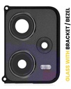 Lentille caméra arrière avec support pour XIAOMI Redmi Note 12 Pro Plus - Noir Obsidien