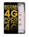 Bloc écran OLED avec châssis pour XIAOMI Redmi Note 13 Pro 4G et Poco M6 Pro 4G - Reconditionné - Vert alpin