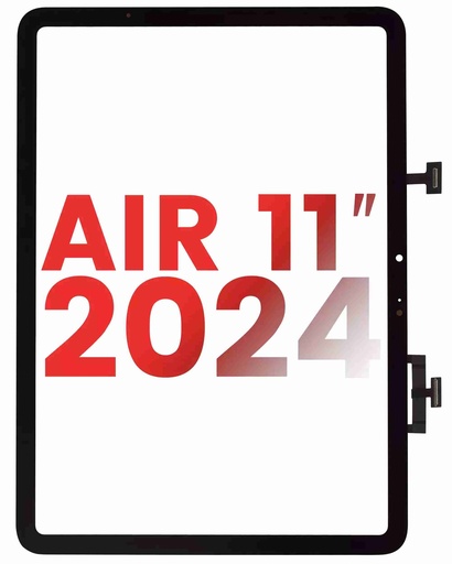 Vitre tactile pour iPad Air 11" 2024 - Aftermarket Plus - Noir - Séparation du verre nécessaire