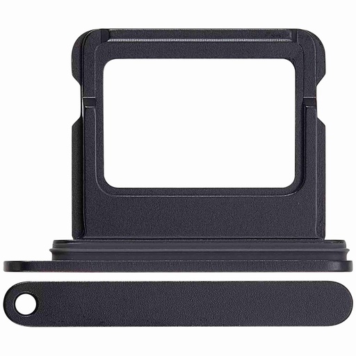 Tiroir SIM pour iPhone 16 et 16 Plus - Noir