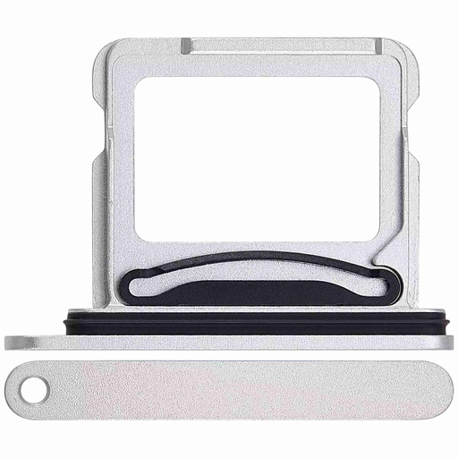 Tiroir Double SIM pour iPhone 16 et 16 Plus - Blanc