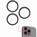 Support lentille caméra arrière - 3 pièces - pour iPhone 16 Pro et 16 Pro Max  - Noir Titane