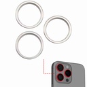 Support lentille caméra arrière - 3 pièces - pour iPhone 16 Pro et 16 Pro Max  - Titane naturel
