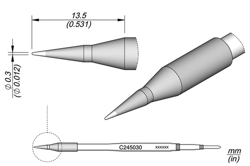 Panne conique Ø 0,3 - JBC - C245030