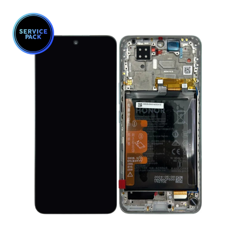 Bloc écran OLED avec châssis pour HONOR 200 - SERVICE PACK - Vert