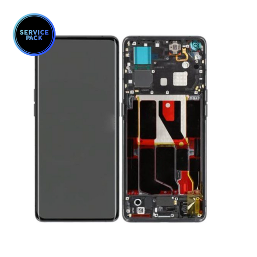 Bloc écran OLED avec châssis pour OPPO Find X5 - SERVICE PACK - Noir