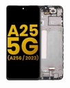 Bloc écran OLED avec châssis pour SAMSUNG A25 5G - A256 2023 - Reconditionné - Toutes couleurs
