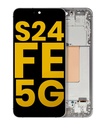 Bloc écran OLED avec châssis pour SAMSUNG S24 FE 5G - Version US et internationale - Reconditionné - Gris