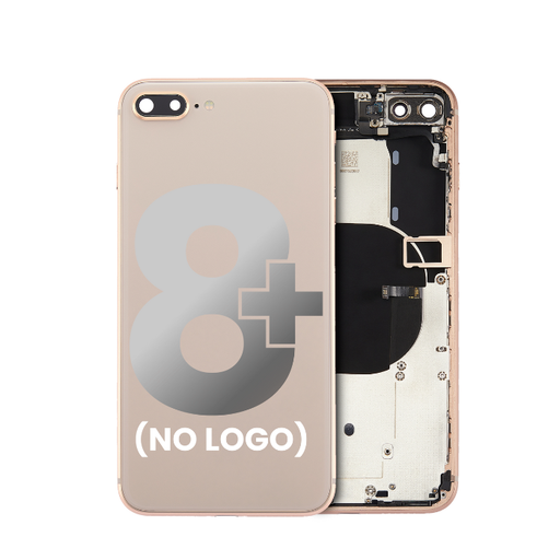 Chassis avec nappes compatible iPhone 8 Plus - sans logo - Aftermarket Plus - Or