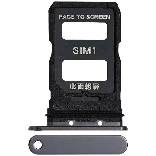 Tiroir Double SIM pour XIAOMI 13 Pro - Noir Céramique
