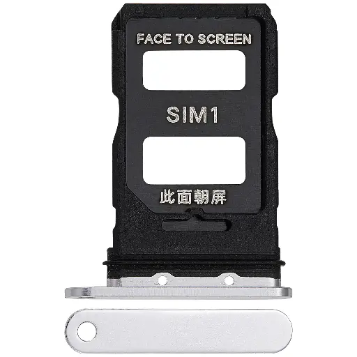 Tiroir Double SIM pour XIAOMI 13 Pro - Blanc Céramique