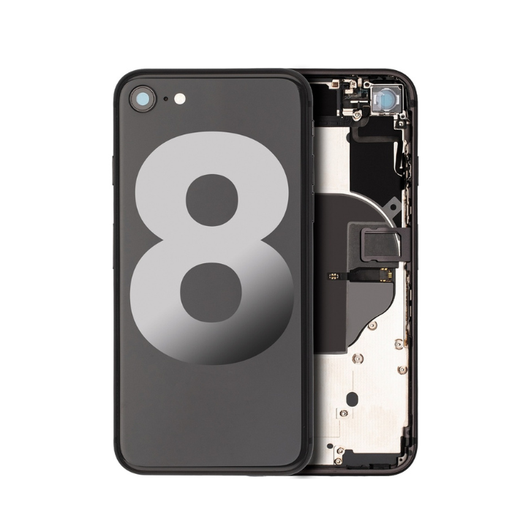 Châssis avec nappes pour iPhone 8 - Grade A - avec logo - Gris sidéral - original occasion