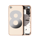 Châssis avec nappes pour iPhone 8 - Grade A - avec Logo - Or - original occasion