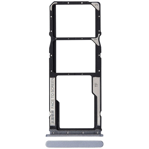 Tiroir Double SIM pour XIAOMI Redmi 10 5G - Argent Chrome