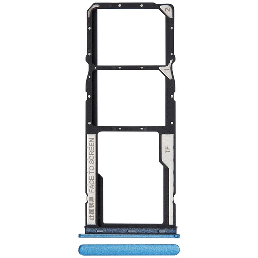 Tiroir Double SIM pour XIAOMI Redmi 10C - Bleu Océan