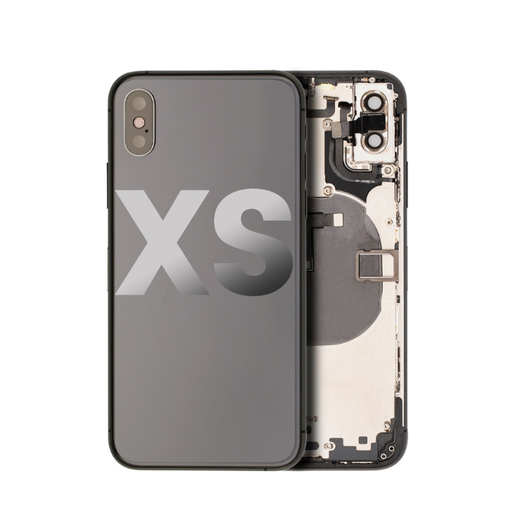Châssis avec nappes pour iPhone XS - Grade A - avec logo - Gris sidéral - original occasion