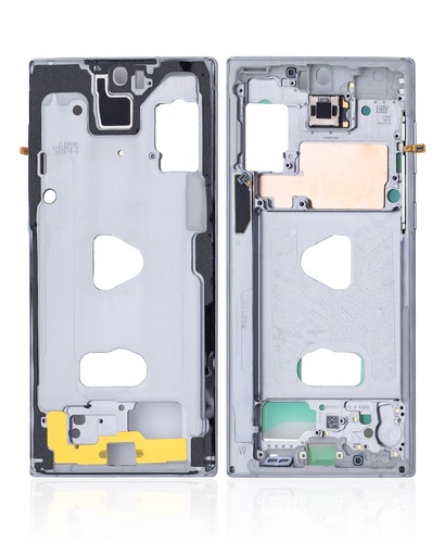 Châssis intermédiaire avec écouteur et boutons pour SAMSUNG Note 10 - Blanc